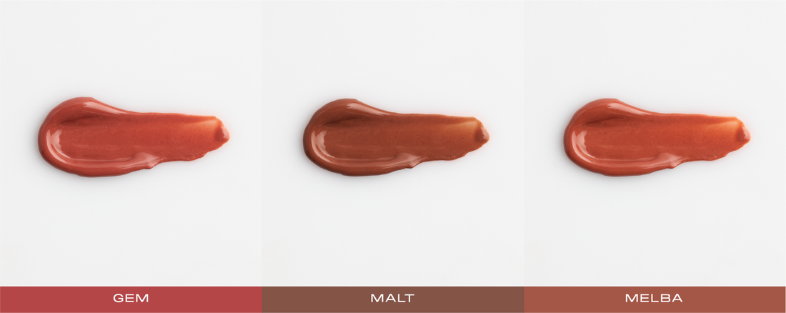 Say Hello to Melba, Malt & Gem: Our New Shades of Coconut Color Glossy Balms